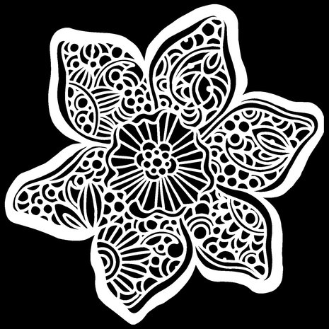 The Crafter's Workshop Trumpet Daffodil 6x6 Inch Stencil (TCW928s) (OUTLET)