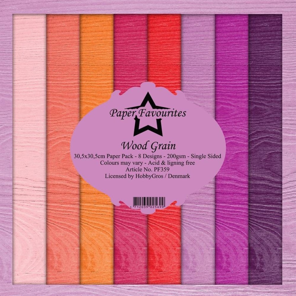 Paper Favourites Wood Grain 12x12 Inch Paper Pack (PF359) (DISCONTINUED)