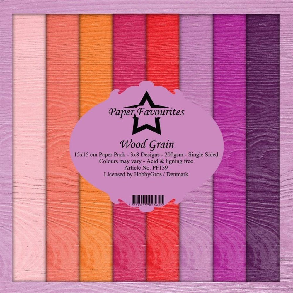 Paper Favourites Wood Grain 6x6 Inch Paper Pack (PF159) (DISCONTINUED)
