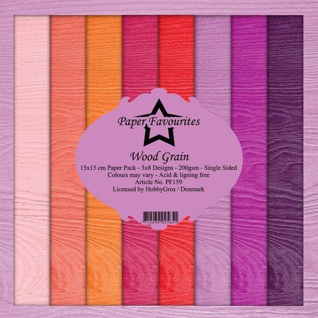 Paper Favourites Wood Grain 6x6 Inch Paper Pack (PF159) (DISCONTINUED)