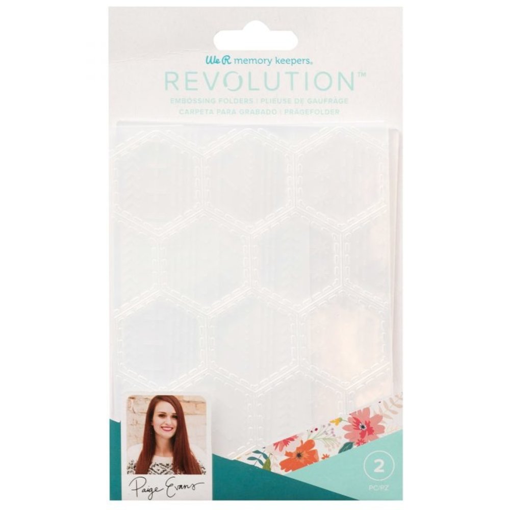 We R Makers Paige Evans Revolution Embossing Folder (2pcs) (661204) (OUTLET)