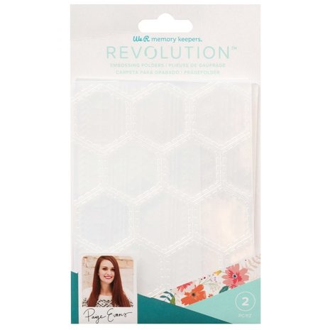 We R Makers Paige Evans Revolution Embossing Folder (2pcs) (661204) (OUTLET)