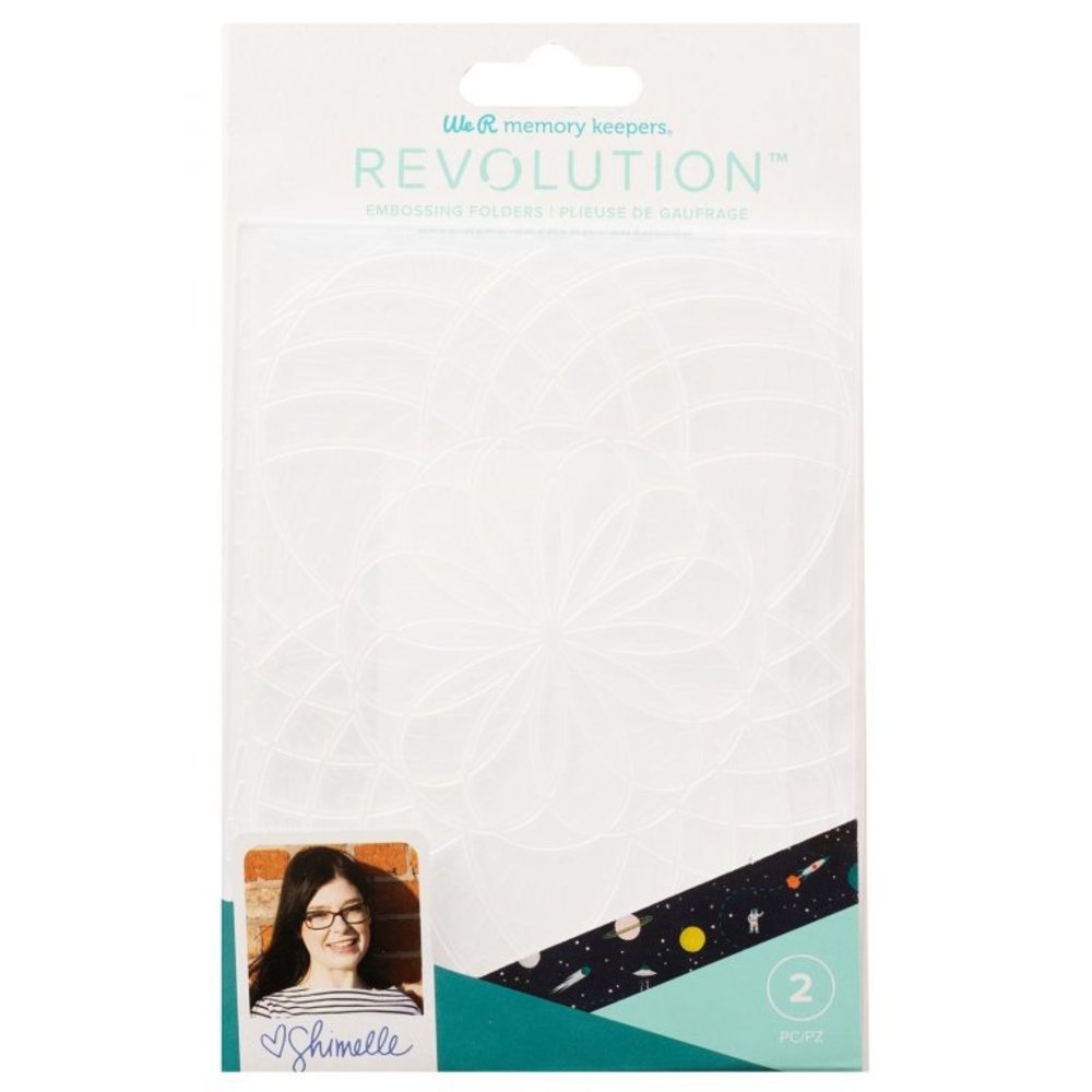 We R Makers Shimelle Revolution Embossing Folder (2pcs) (661205) (OUTLET)