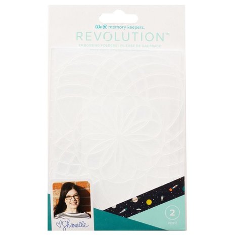 We R Makers Shimelle Revolution Embossing Folder (2pcs) (661205) (OUTLET)