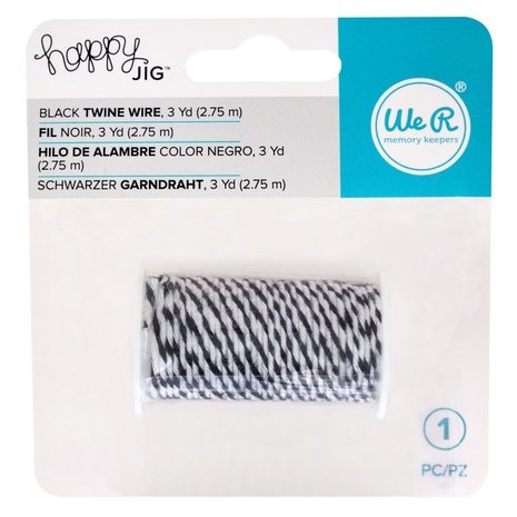 We R Makers Black Happy Jig Baker's Twine Wire (3yards) (661554) (OUTLET) We R Makers Black Happy Jig Baker's Twine Wire (3yards) (661554) (OUTLET)