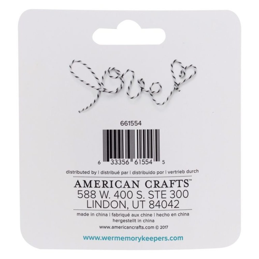 We R Makers Black Happy Jig Baker's Twine Wire (3yards) (661554) (OUTLET) We R Makers Black Happy Jig Baker's Twine Wire (3yards) (661554) (OUTLET)