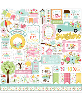 Echo Park Welcome Spring 12x12 Inch Element Sticker (WES235014) (DISCONTINUED)