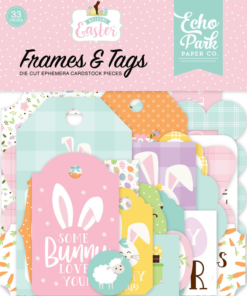 Echo Park Welcome Easter Frames & Tags (WEE236025) (OUTLET)