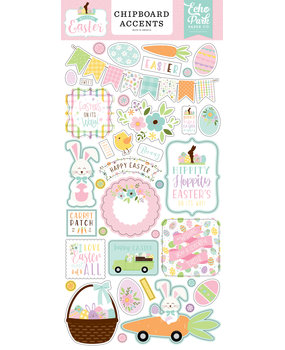 Echo Park Welcome Easter 6x13 Inch Chipboard Accents (WEE236021) (DISCONTINUED)