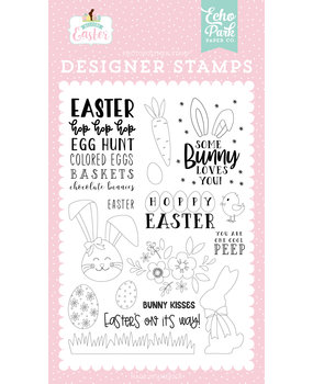 Echo Park Bunny Kisses Clear Stamps (WEE236042) (DISCONTINUED)