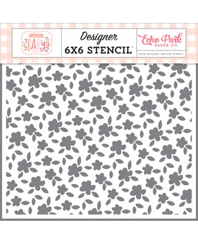Echo Park Petite Floral 6x6 Inch Stencil (WBG233033) (DISCONTINUED) Echo Park Petite Floral 6x6 Inch Stencil (WBG233033) (DISCONTINUED)