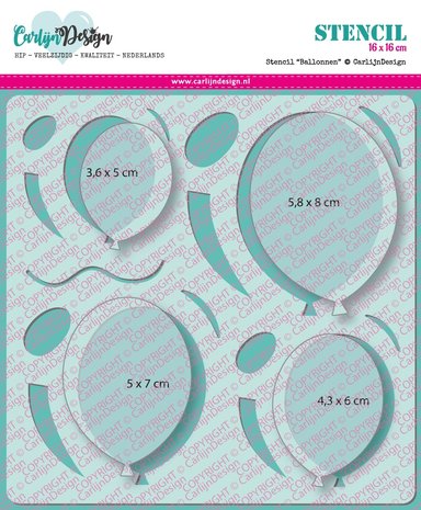 CarlijnDesign Stencil Ballonnen (CDSC-0002) (DISCONTINUED)