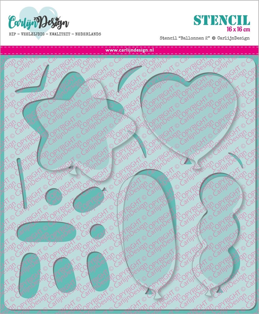 CarlijnDesign Stencil Ballonnen 2 (CDSC-0004) (OUTLET) CarlijnDesign Stencil Ballonnen 2 (CDSC-0004) (OUTLET)