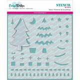 CarlijnDesign Stencil Christmas Tree (CDSC-0006) (DISCONTINUED)