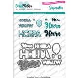 CarlijnDesign Snijmallen Hoera (CDSN-0002) (OUTLET)