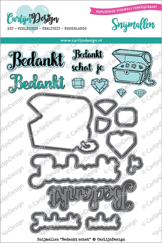 CarlijnDesign Dies Bedankt Schat (CDSN-0003) (DISCONTINUED) CarlijnDesign Dies Bedankt Schat (CDSN-0003) (DISCONTINUED)