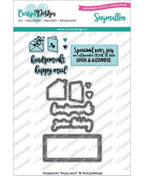 CarlijnDesign Snijmallen Happy Mail (CDSN-0009) (DISCONTINUED)