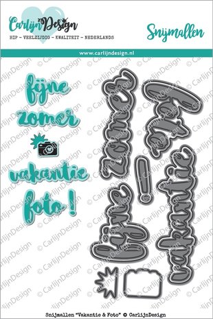 CarlijnDesign Snijmallen Vakantie & Foto (CDSN-0016) (OUTLET)