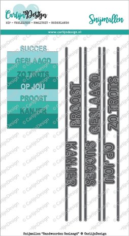 CarlijnDesign Dies Edge Words Geslaagd (CDSN-0020) (DISCONTINUED)