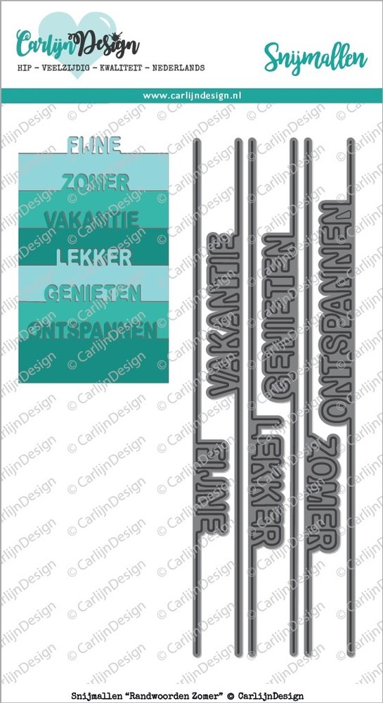 CarlijnDesign Dies Edge Words Zomer (CDSN-0021) (DISCONTINUED) CarlijnDesign Dies Edge Words Zomer (CDSN-0021) (DISCONTINUED)