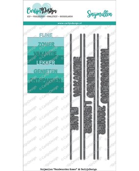 CarlijnDesign Snijmallen Randwoorden Zomer (CDSN-0021) (DISCONTINUED)