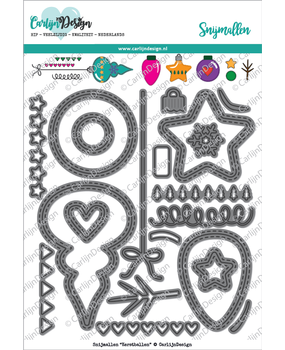 CarlijnDesign Snijmallen Kerstballen (CDSN-0028) (DISCONTINUED)