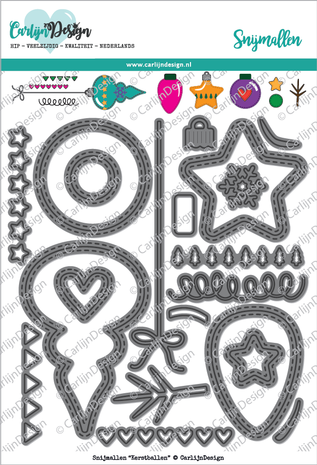 CarlijnDesign Snijmallen Kerstballen (CDSN-0028) (OUTLET)