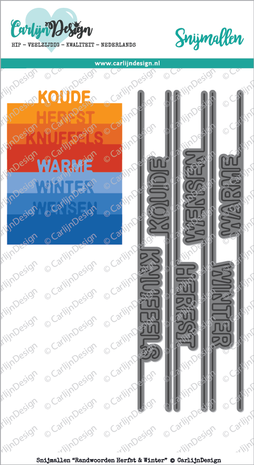 CarlijnDesign Snijmallen Randwoorden Herfst & Winter (CDSN-0034) (DISCONTINUED) CarlijnDesign Snijmallen Randwoorden Herfst & Winter (CDSN-0034) (DISCONTINUED)