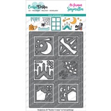 CarlijnDesign Snijmallen A6 Venster 6 Ramen (CDSN-0036) (DISCONTINUED)