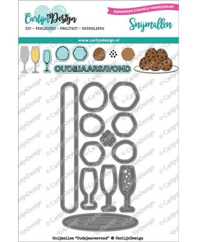 CarlijnDesign Snijmallen Oudejaarsavond (CDSN-0039) (DISCONTINUED)