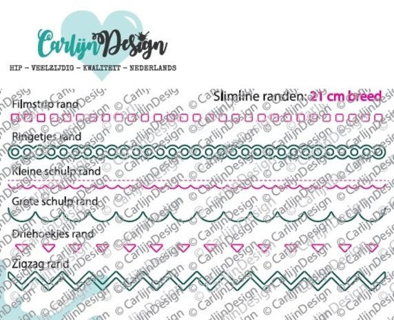 CarlijnDesign Snijmallen Slimline Randen 1 (CDSN-0060) (DISCONTINUED) CarlijnDesign Snijmallen Slimline Randen 1 (CDSN-0060) (DISCONTINUED)