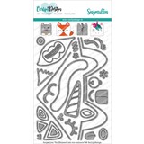 CarlijnDesign Snijmallen Knuffelkaart Kat Eenhoorn Vos (CDSN-0070) (DISCONTINUED)