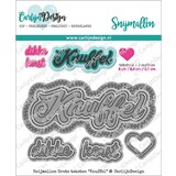 CarlijnDesign Snijmallen Grote Teksten Knuffel (CDSN-0077) (DISCONTINUED)