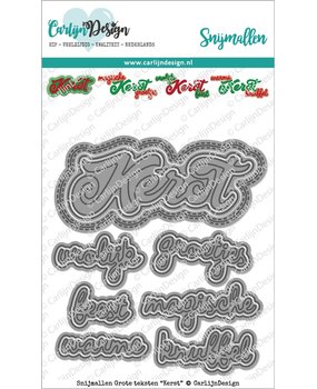 CarlijnDesign Snijmallen Grote Teksten Kerst (CDSN-0078) (DISCONTINUED)