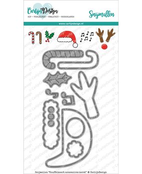 CarlijnDesign Snijmallen Knuffelkaart Accessoires Kerst (CDSN-0080) (DISCONTINUED)