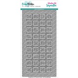 CarlijnDesign Dies DL Slimline Card 4 Chocolate Alphabet (CDSN-0082) (DISCONTINUED)