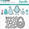 CarlijnDesign Snijmallen Avocado & Peer (CDSN-0083) (OUTLET)