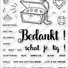 CarlijnDesign Stempels Bedankt Schat (CDST-0003) (OUTLET)