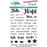 CarlijnDesign Stempels Hallo Herfst (CDST-0004) (OUTLET)