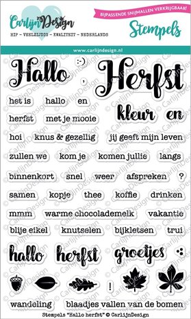CarlijnDesign Stempels Hallo Herfst (CDST-0004) (OUTLET) CarlijnDesign Stempels Hallo Herfst (CDST-0004) (OUTLET)