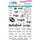 CarlijnDesign Stempels Nederland Groetjes (CDST-0005) (DISCONTINUED)