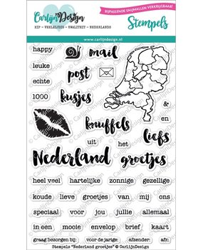 CarlijnDesign Stempels Nederland Groetjes (CDST-0005) (DISCONTINUED)