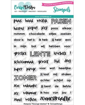 CarlijnDesign Stempels Zonnige Teksten (CDST-0023) (DISCONTINUED)