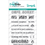 CarlijnDesign Stempels Oeps Sorry (CDST-0032) (DISCONTINUED)