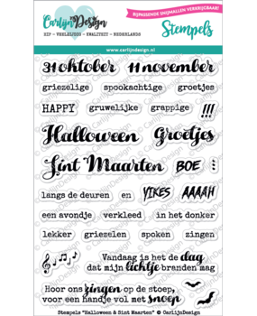 CarlijnDesign Stempels Halloween & Sint Maarten (CDST-0035) (DISCONTINUED)
