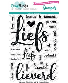 CarlijnDesign Stempels Liefs (CDST-0047) (DISCONTINUED)