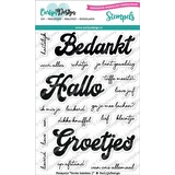 CarlijnDesign Stempels Grote Teksten 1 (CDST-0049) (OUTLET)