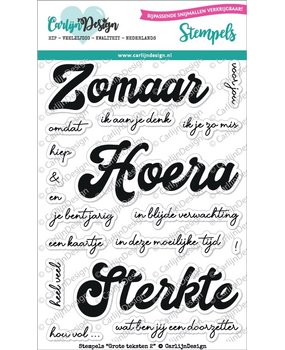 CarlijnDesign Stempels Grote Teksten 2 (CDST-0050) (DISCONTINUED)