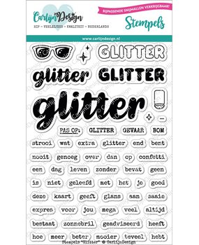 CarlijnDesign Stempels Glitter (CDST-0052) (DISCONTINUED)