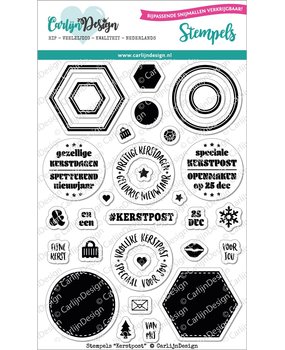 CarlijnDesign Clear Stamps Kerstpost (CDST-0054) (DISCONTINUED)